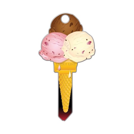 Key Shapes Lucky Line Key Shapes Ice Cream House Key Blank SC1 Single For Schlage B111S